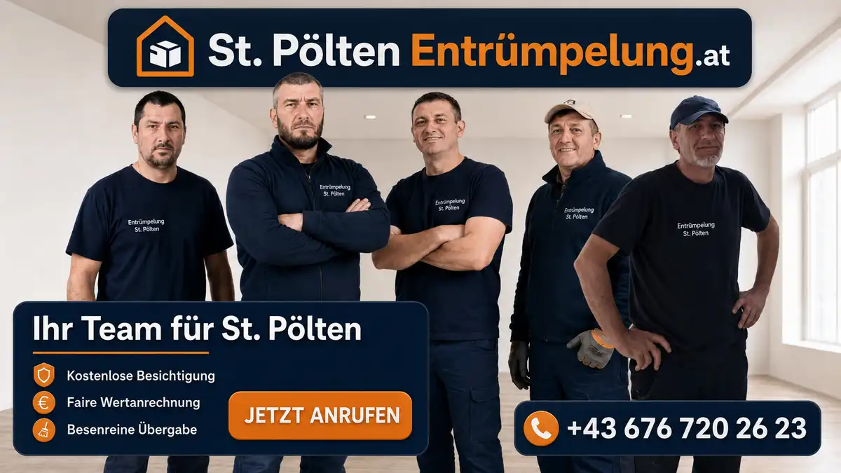 Unser Team für Entrümpelung in St. Pölten | Über uns Entrümpelung St. Pölten – unser Team bei Besichtigung und Planung